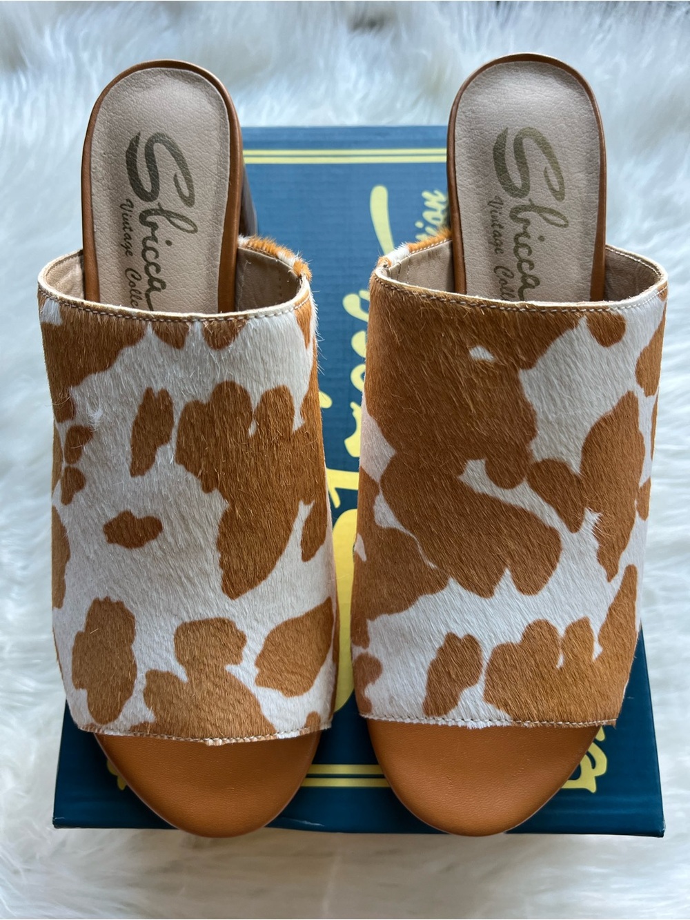 Sbicca Women's Richwood Sandal Calf Fur Mule Slides Size 8 - Picture 11 of 12